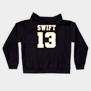 Swift Kelce Jersey Style (Front/Back Print) Kids Hoodie